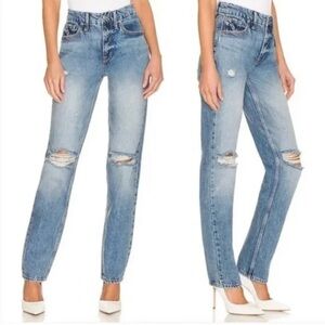 Good American good 90s icon straight leg jeans NWT